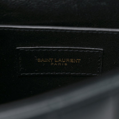 Saint Laurent Lambskin Matelasse Monogram Medium Vicky Chain Bag Algae 7 of 10