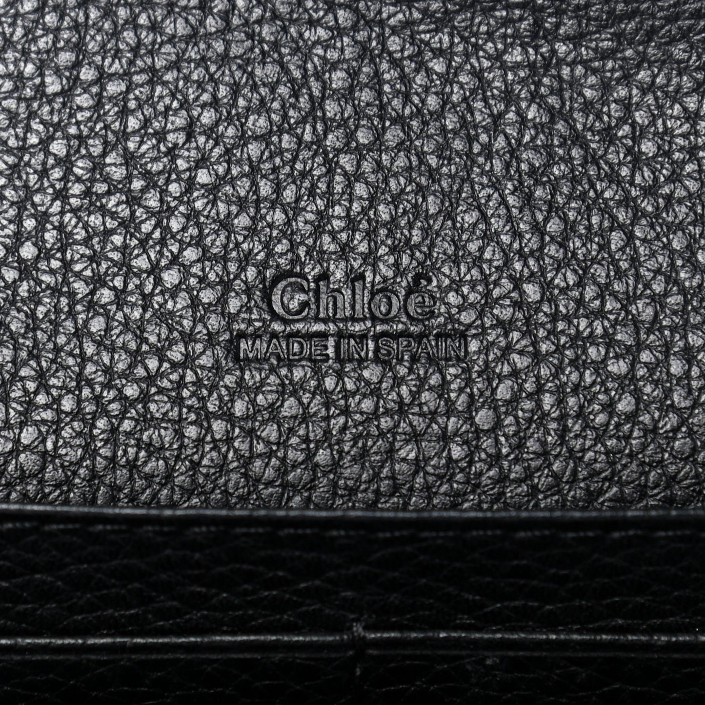 Grained Calfskin Continental Flap Wallet Black