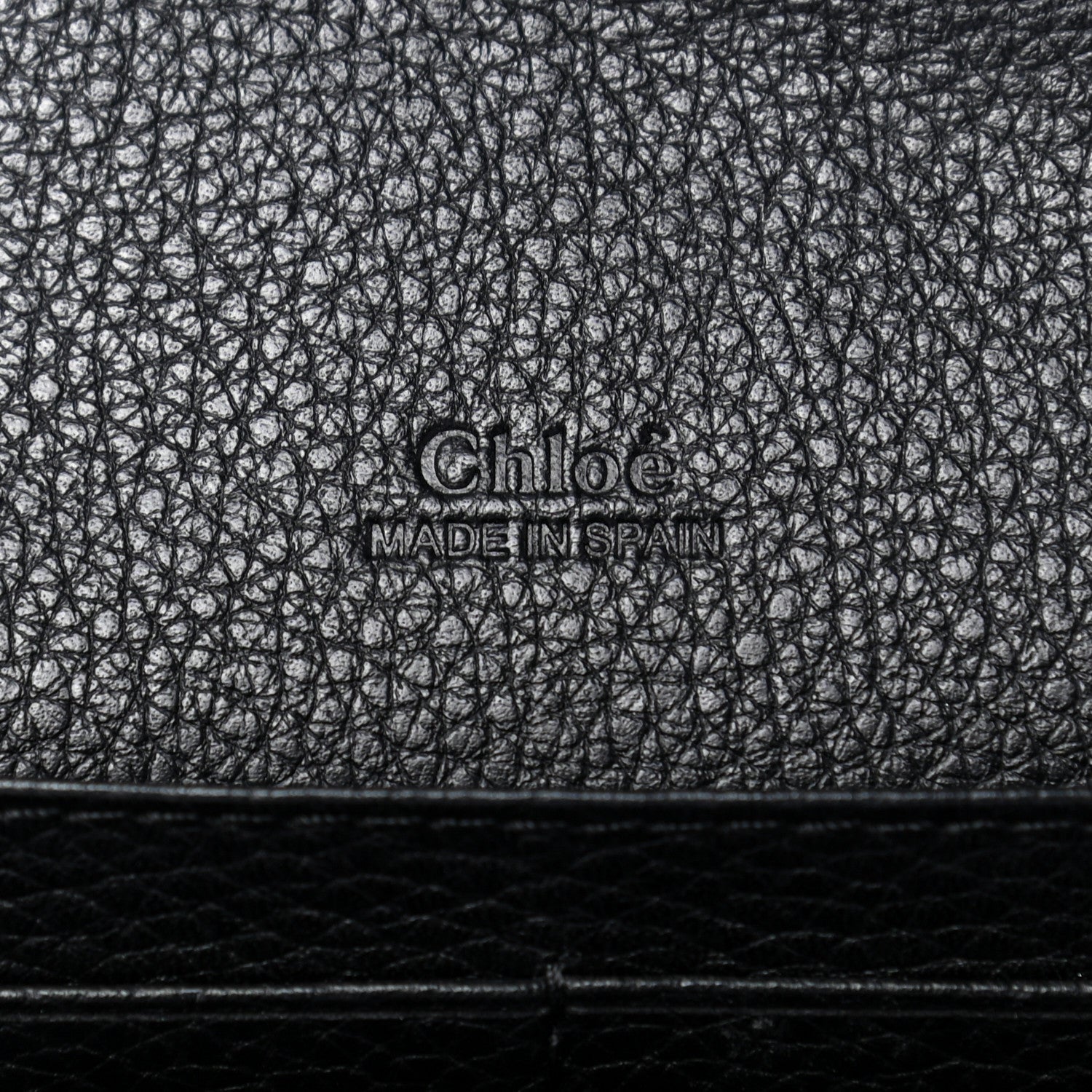 Chloe Grained Calfskin Continental Flap Wallet Black 6 of 10