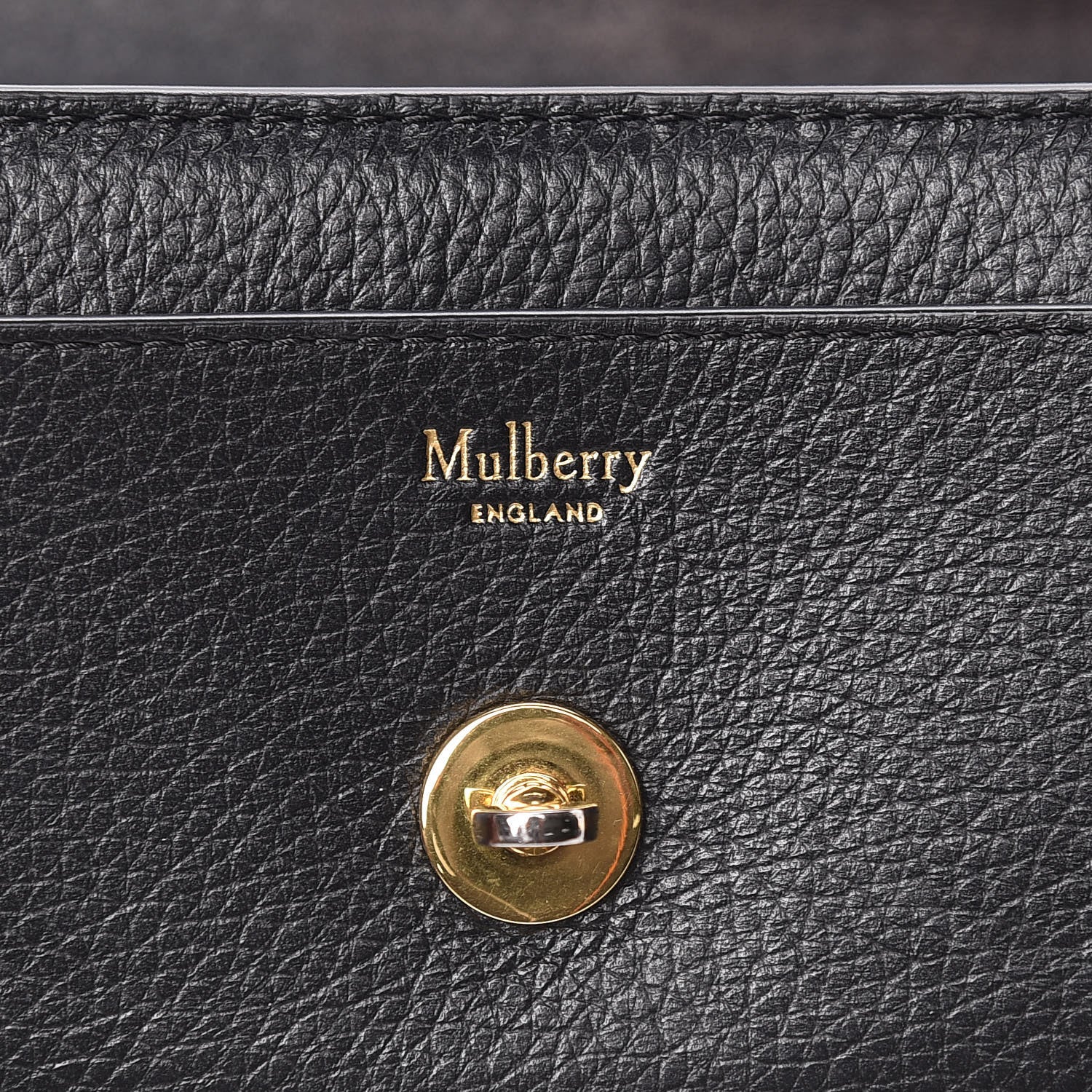 Mulberry Small Classic Grain Darley Wallet Black 7 of 9