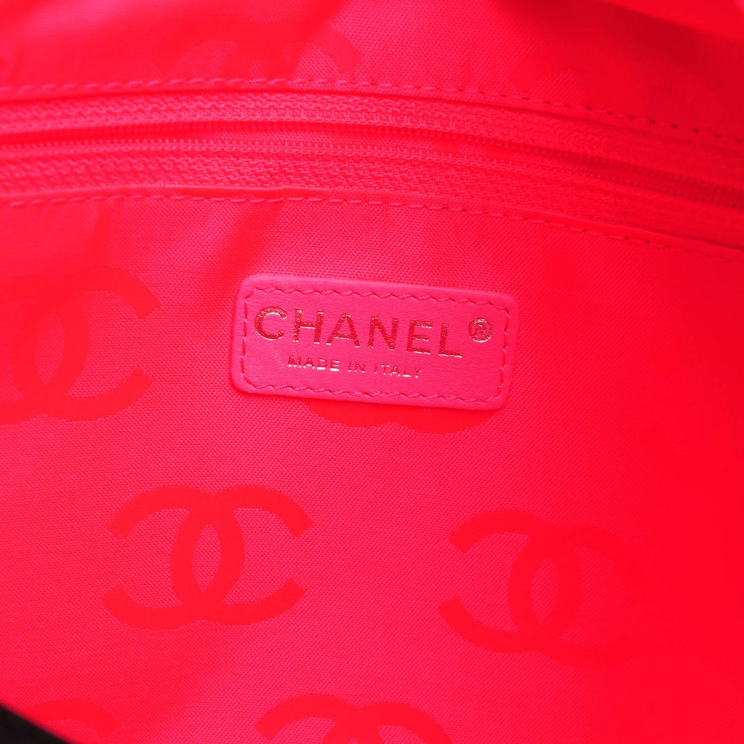 Calfskin Quilted Large Cambon Tote Black