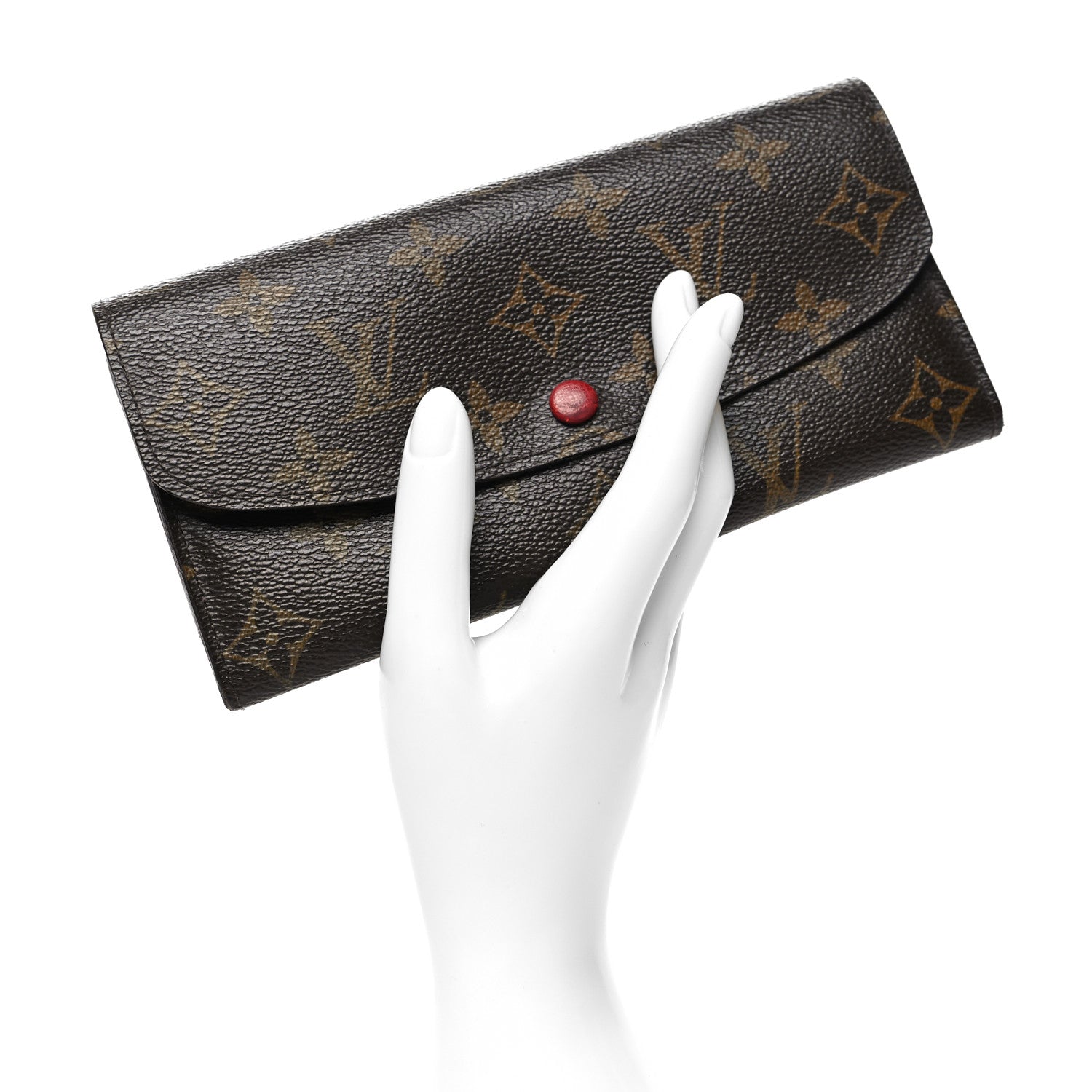 Louis Vuitton Monogram Emilie Wallet Rouge 2 of 13