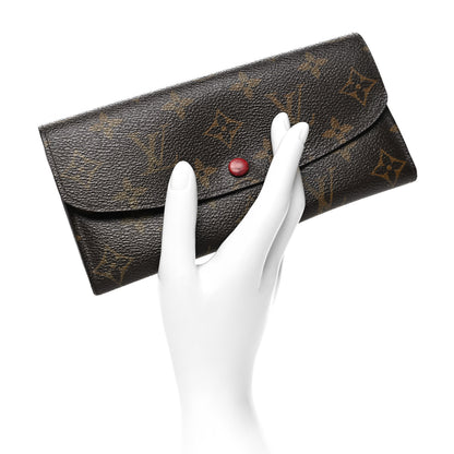 Louis Vuitton Monogram Emilie Wallet Rouge 2 of 13