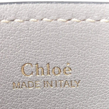 Chloe Shiny Calfskin Goatskin Mini Aby Bi-Color Bucket Light Eucalyptus 5 of 7