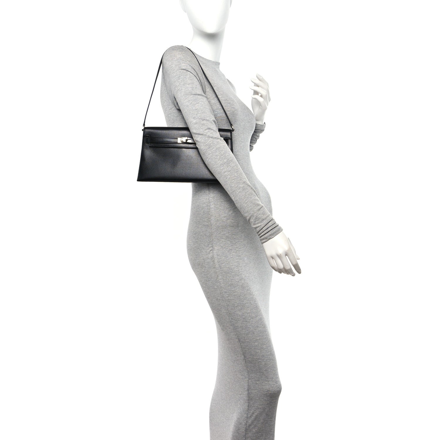 Hermes Chevre Chamkila Kelly Elan Black 2 of 13