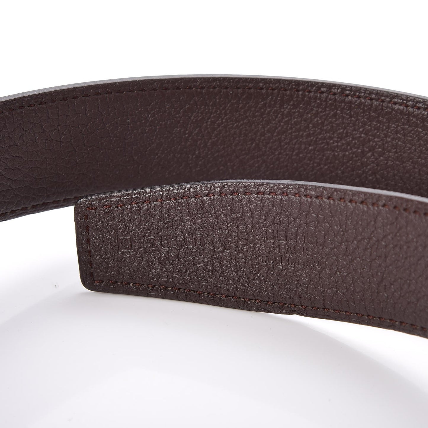 Box Togo 32mm Belt Strap 75 Black Chocolate