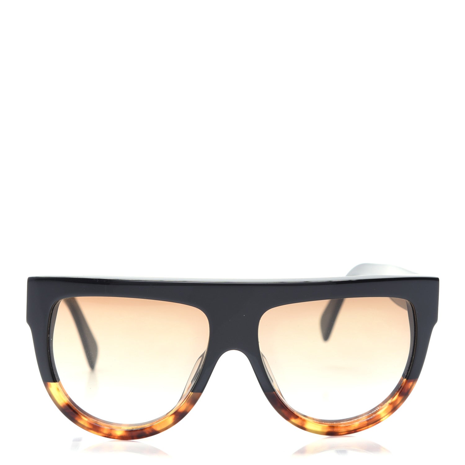 Celine Shadow Sunglasses CL 41026/S Black Havana 2 of 6