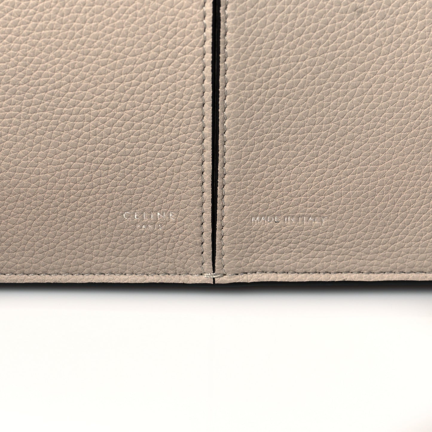 Baby Grained Calfskin Medium Tri-Fold Bag Dune