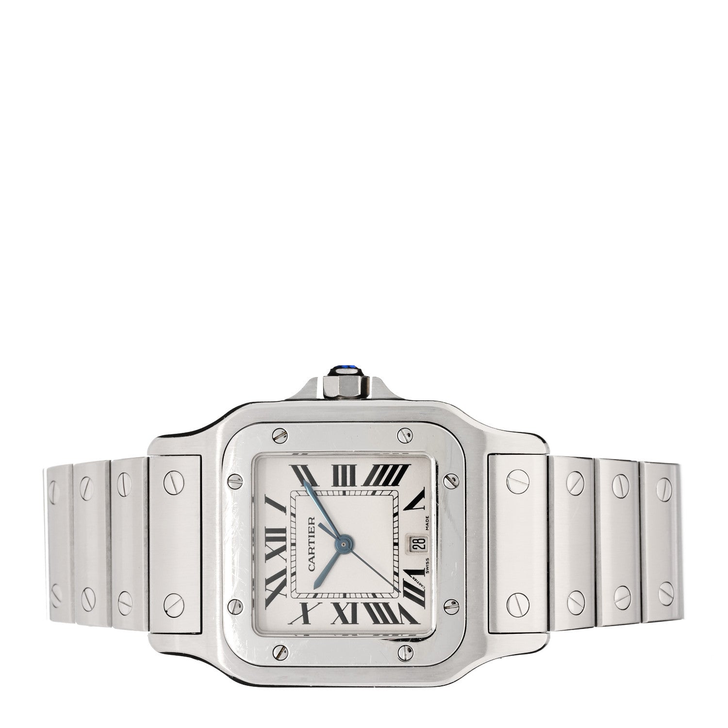 Cartier Stainless Steel 29mm Santos De Cartier Galbee Quartz Watch 2 of 4