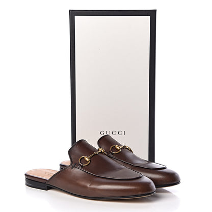 Gucci Calfskin Womens Princetown Slippers 39 Fondente Brown 15 of 15