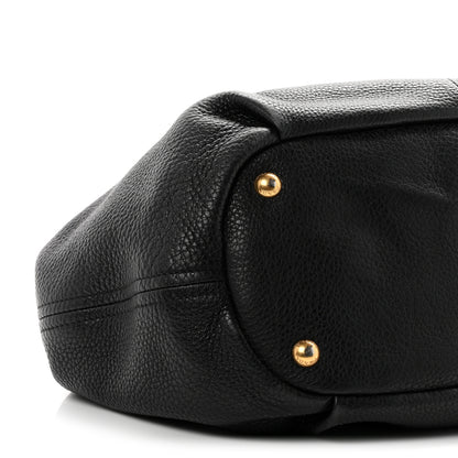 Prada Vitello Daino Tote Black 10 of 11