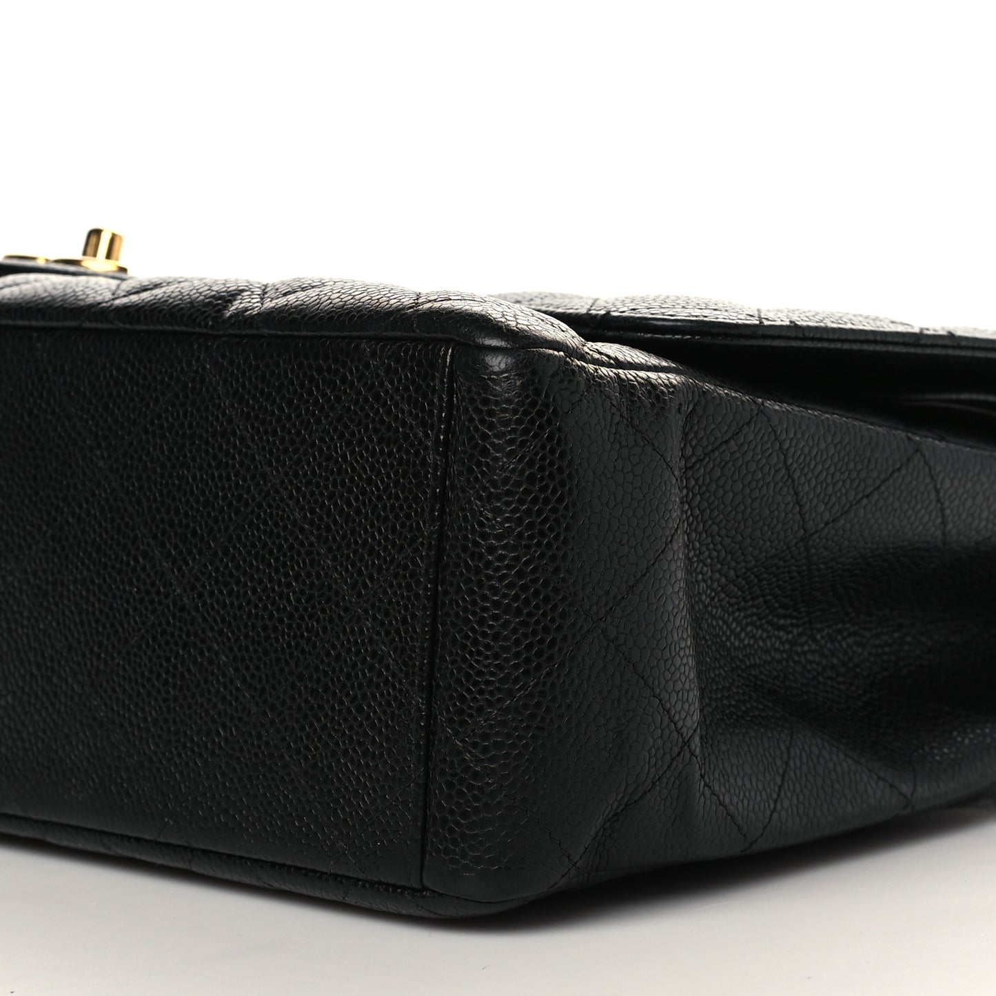 Caviar Quilted Maxi Double Flap Black