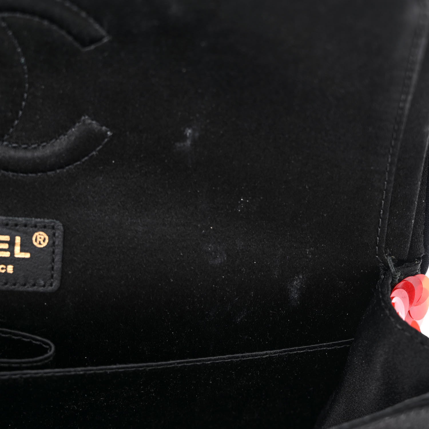 Chanel Satin Sequin Paris Shanghai Medium Double Flap Red 11 of 11