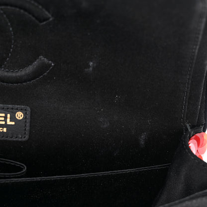 Chanel Satin Sequin Paris Shanghai Medium Double Flap Red 11 of 11