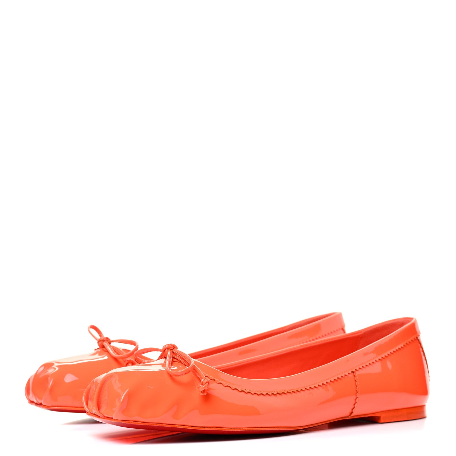 Christian Louboutin Patent Mamadrague Flats 38 Sunrise 3 of 8