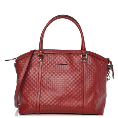 Gucci Soft Microguccissima Dome Satchel Red 1 of 8