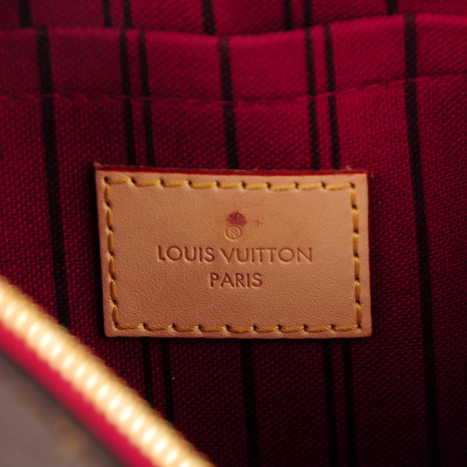 Louis Vuitton Monogram Neverfull MM GM Pochette Fuchsia 6 of 8