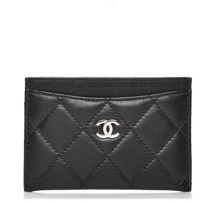 Chanel Lambskin Quilted Card Holder Black 1 of 9