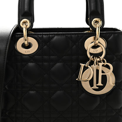Christian Dior Lambskin Cannage Small My ABCDior Lady Dior Black 8 of 10