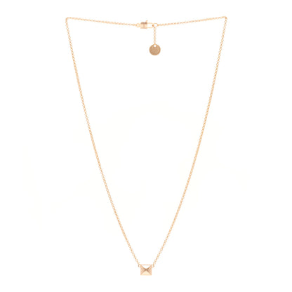 Hermes 18K Rose Gold Clou d'H Pendant Necklace 3 of 4