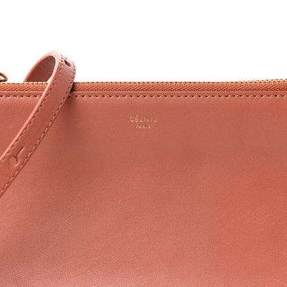 Celine Lambskin Small Trio Crossbody Bag Tan 9 of 9