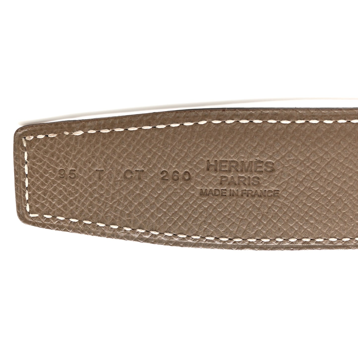 Swift Epsom 32mm Belt Strap 95 38 Black Etoupe