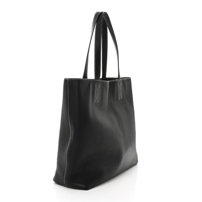 Hermes Sikkim Taurillon Clemence Double Sens 36 Reversible Tote Black Graphite 5 of 17