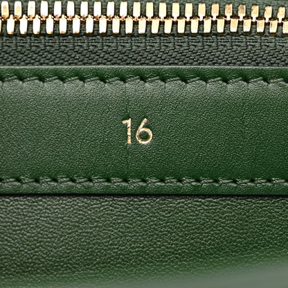 Celine Satinated Calfskin Medium 16 Top Handle Bag Forest 8 of 11