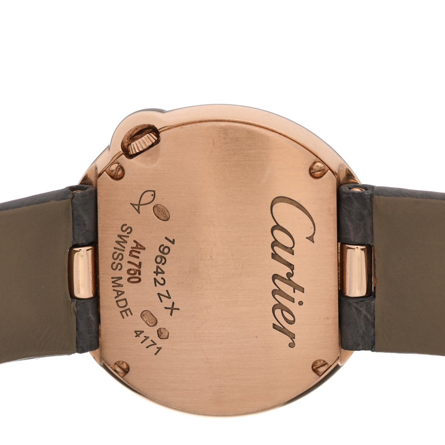 Cartier 18K Pink Gold Alligator Diamond Bezel 30mm Ballon Blanc De Cartier Quartz Watch 4 of 6