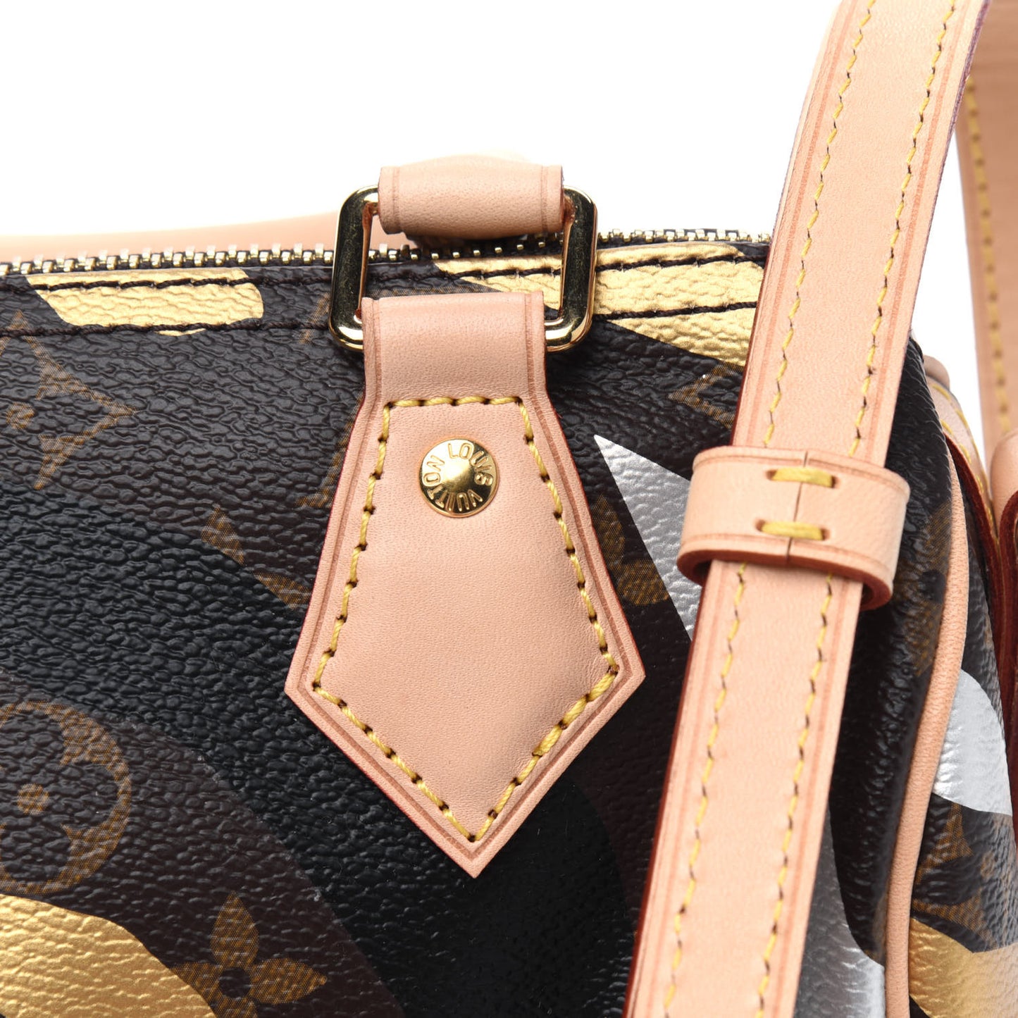 X LOL Monogram Speedy BB Gold Silver