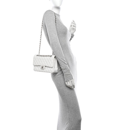 Chanel Caviar Quilted Medium Double Flap White 2 of 26