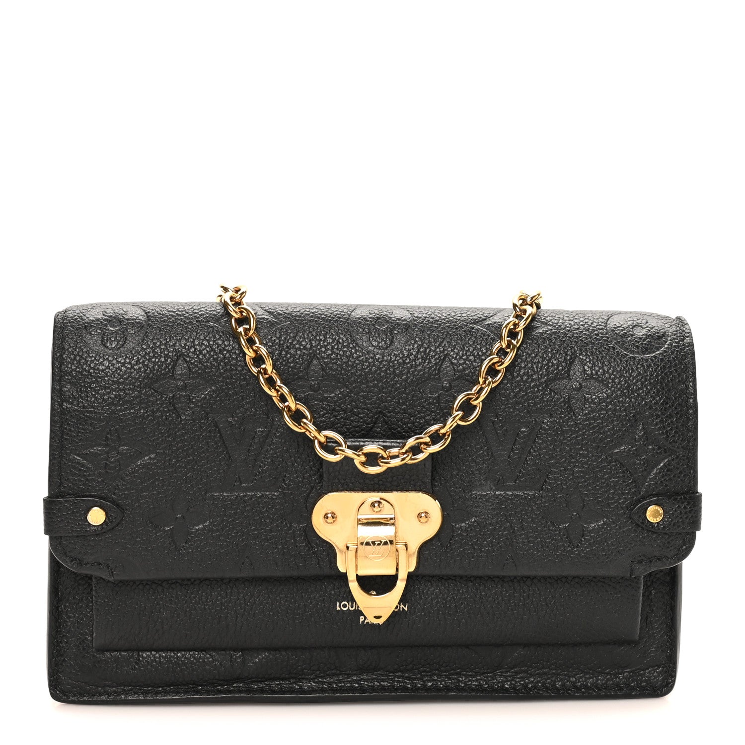 Louis Vuitton Empreinte Vavin Chain Wallet Black 1 of 9
