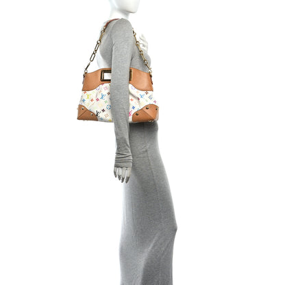 Louis Vuitton Monogram Multicolor Judy MM White 2 of 14