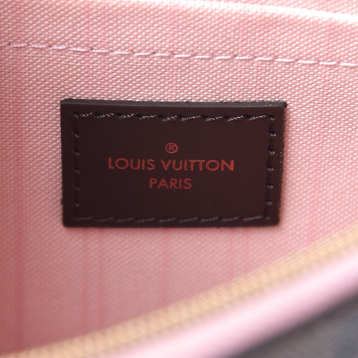 Louis Vuitton Damier Ebene Neverfull MM GM Pochette Rose Ballerine 6 of 8
