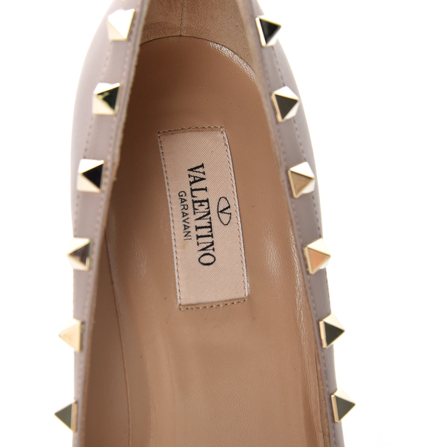 Valentino Garavani Calfskin Rockstud 85mm Pumps 39 Poudre 7 of 10