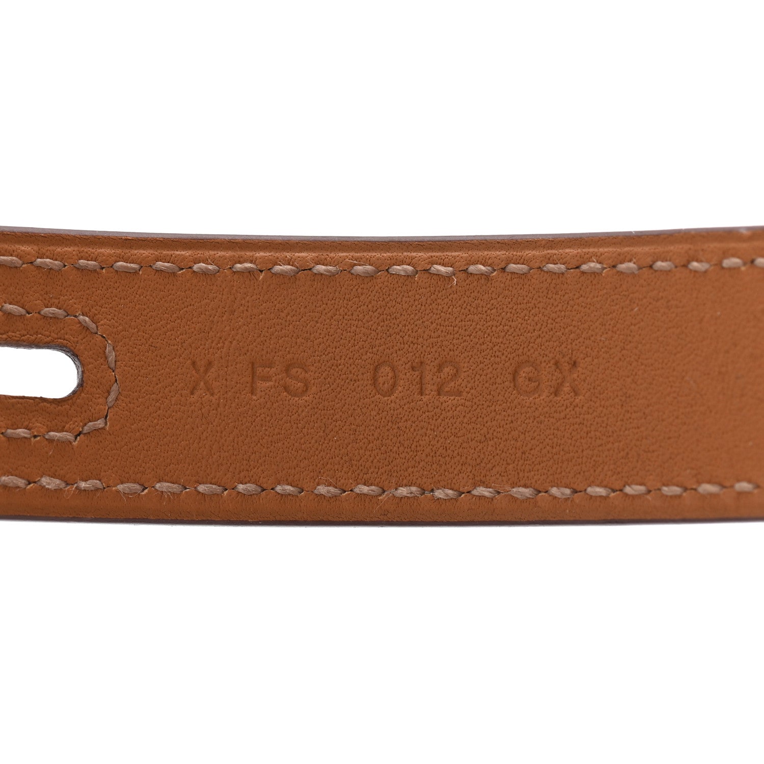 Hermes Barenia Curiosite Double Wrap Bracelet T2 Fauve 5 of 7