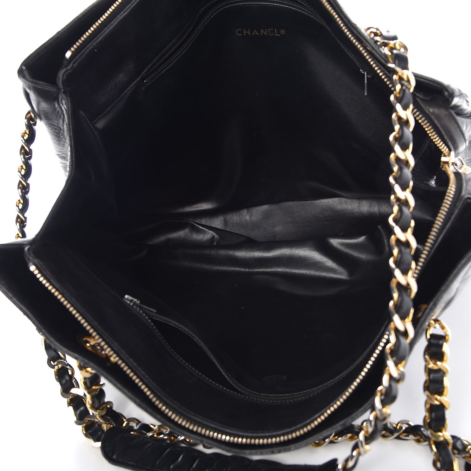 Chanel Lambskin Quilted Shoulder Bag Black 5 of 20
