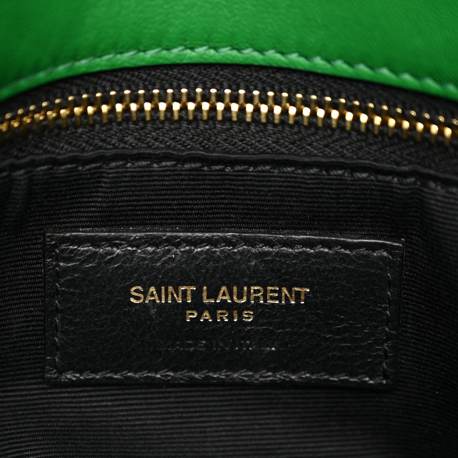 Saint Laurent Lambskin Quilted Small Loulou Puffer Monogram Chain Satchel New Vert 6 of 11