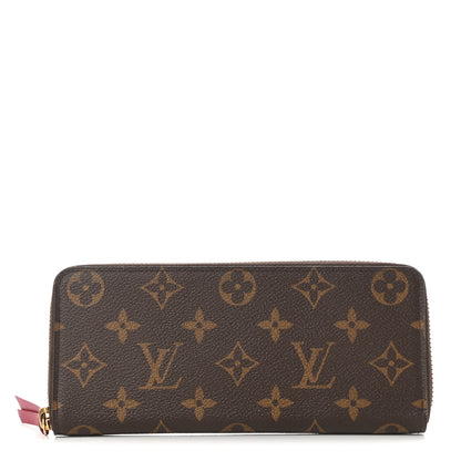 Louis Vuitton Monogram Clemence Wallet Fuchsia 1 of 7