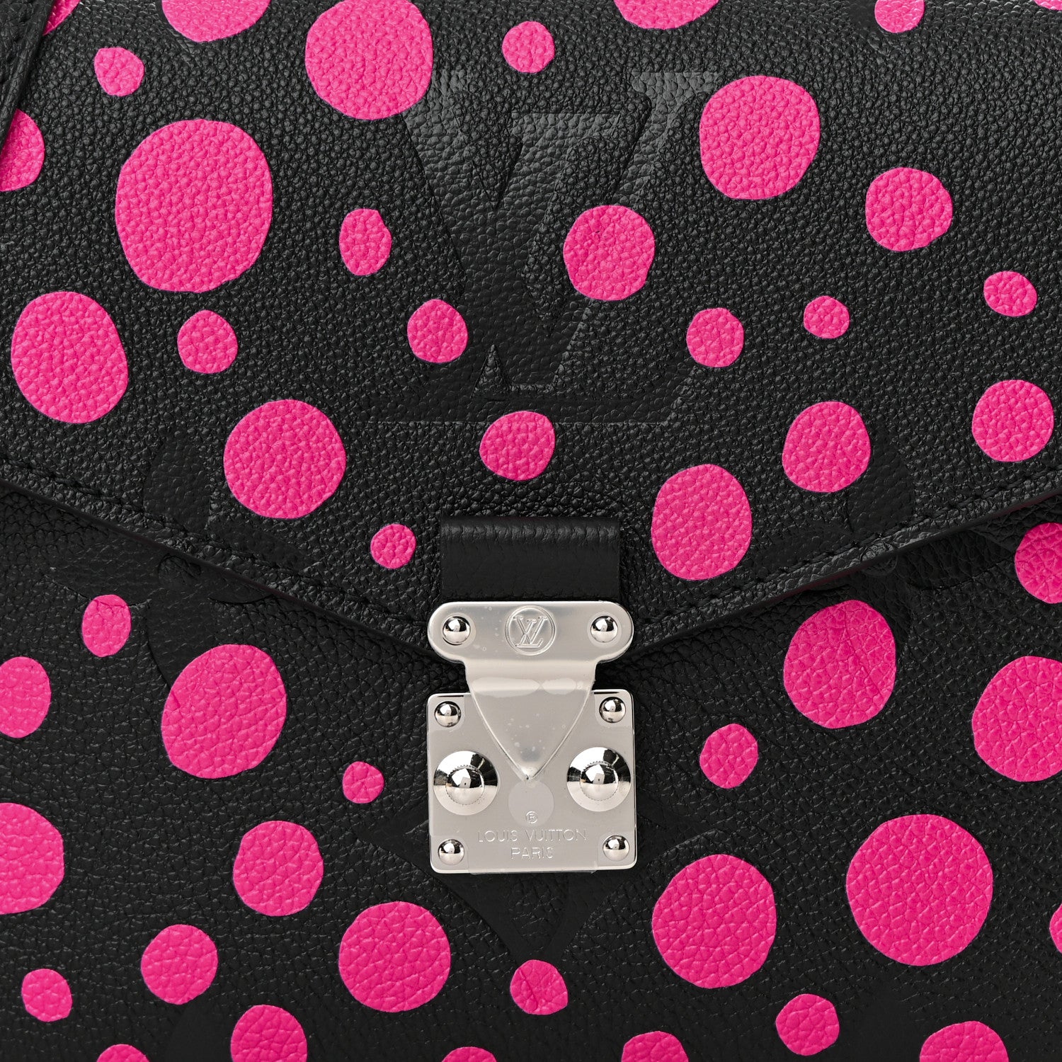Louis Vuitton LV x YK Empreinte Monogram Giant Pochette Metis Black Fuchsia 8 of 11