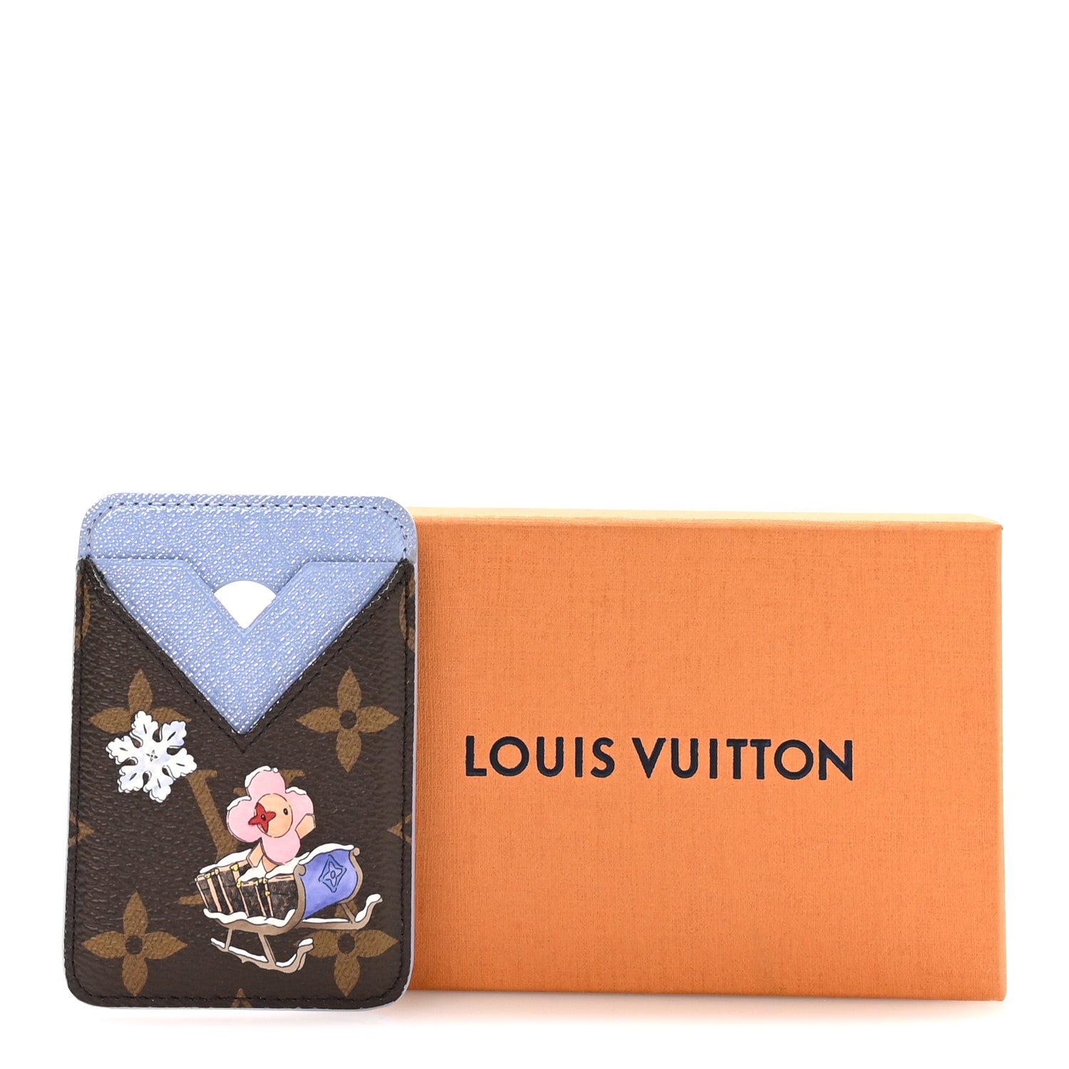 Louis Vuitton Monogram Magnet Vivienne Card Holder Blue Frost 7 of 7