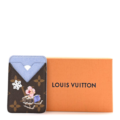 Louis Vuitton Monogram Magnet Vivienne Card Holder Blue Frost 7 of 7
