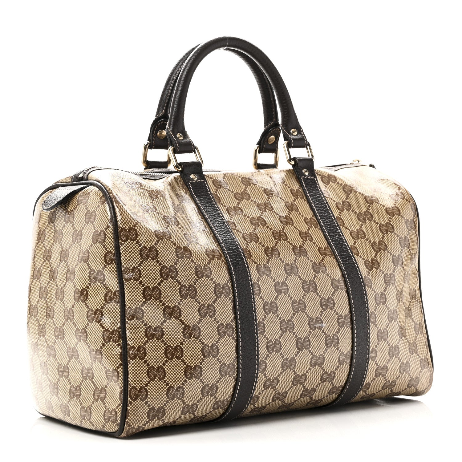 Gucci Crystal Monogram Medium Joy Boston Dark Brown 2 of 9