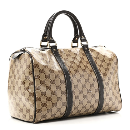 Gucci Crystal Monogram Medium Joy Boston Dark Brown 2 of 9