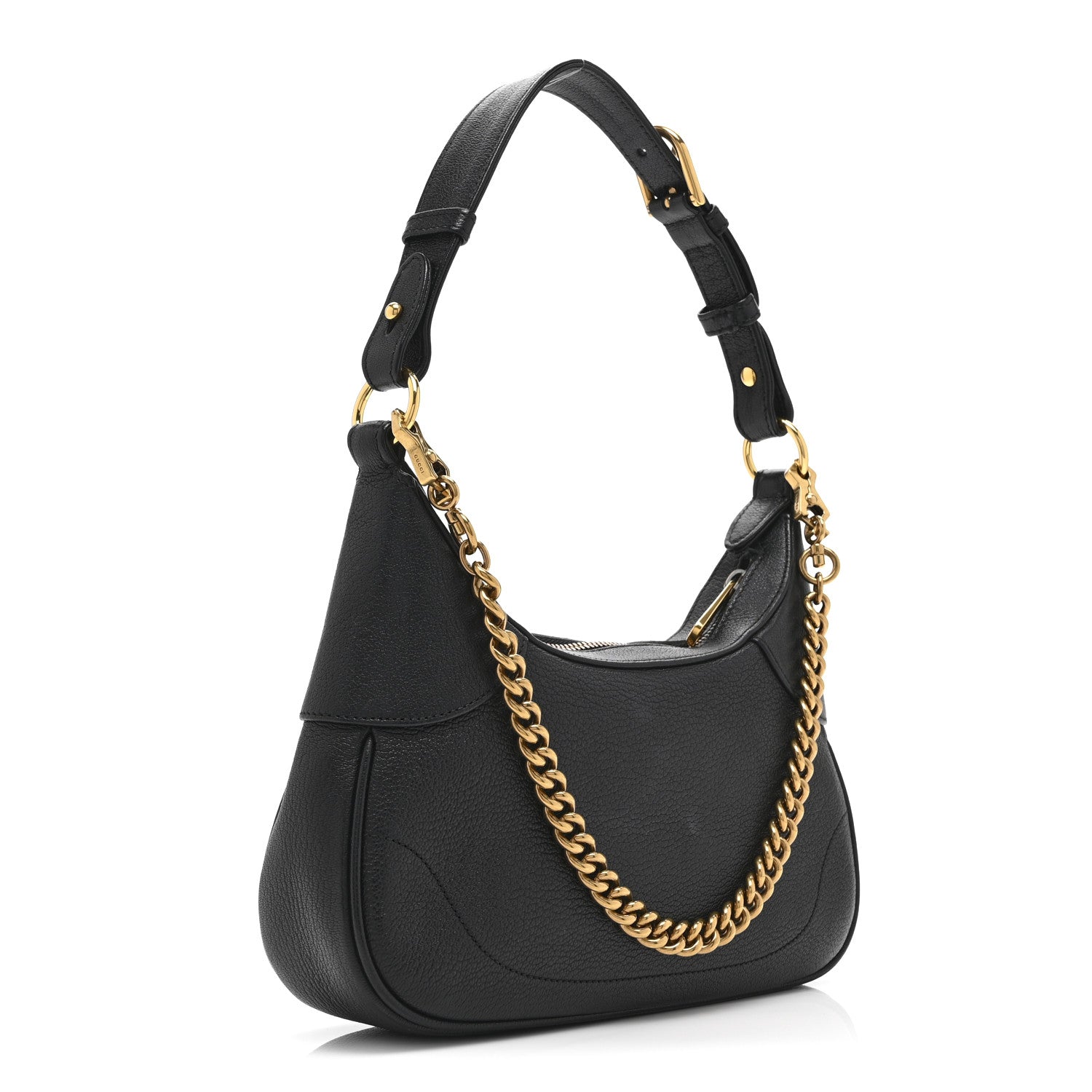 Gucci Goatskin Small Aphrodite Shoulder Bag Black 3 of 13
