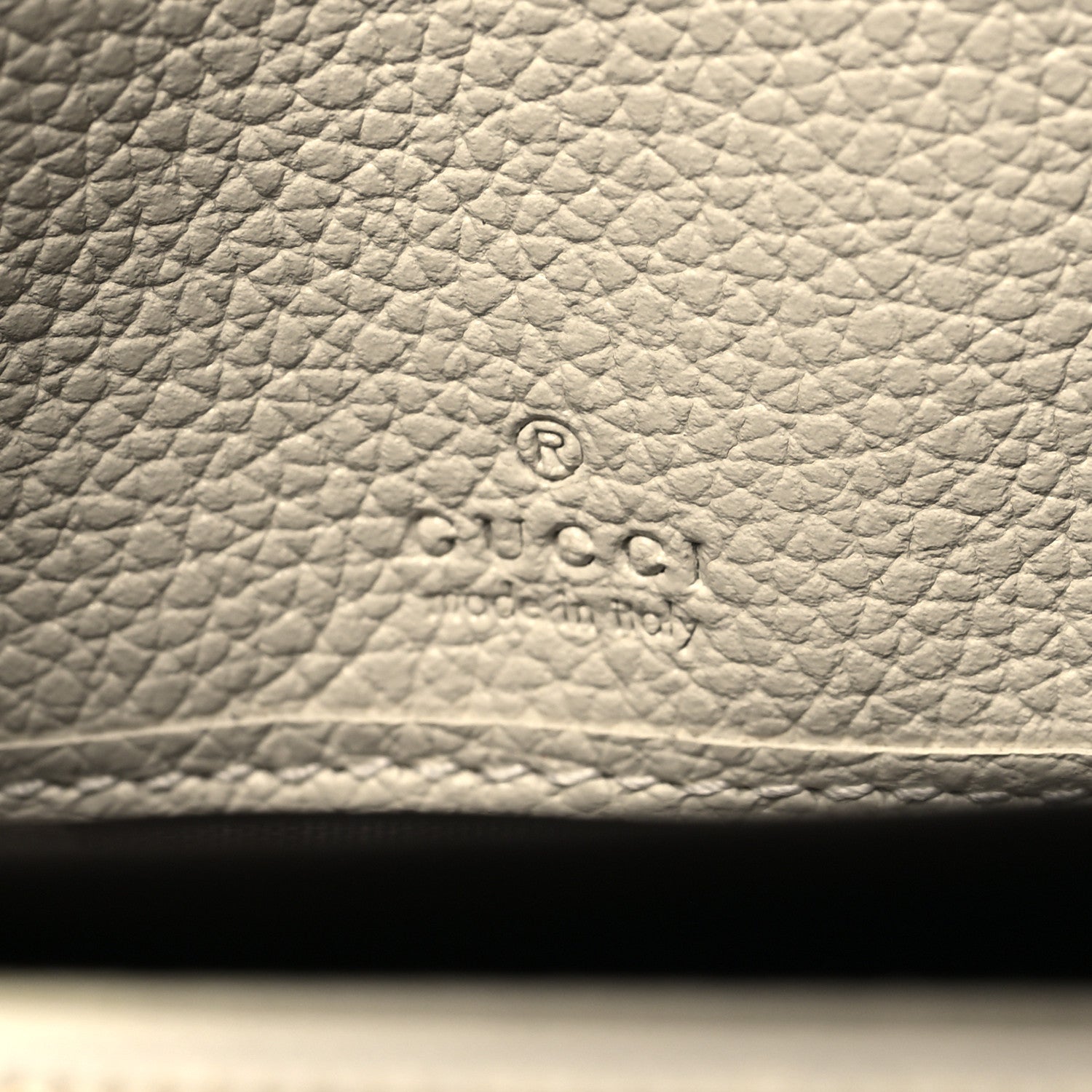 Gucci Grainy Calfskin Zumi Zip Around Wallet White 6 of 9