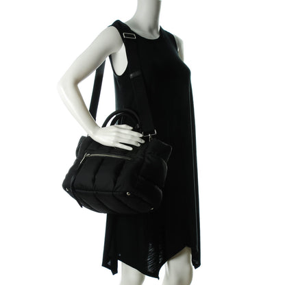 Prada Tessuto Nylon Bomber Tote Nero Black 2 of 9