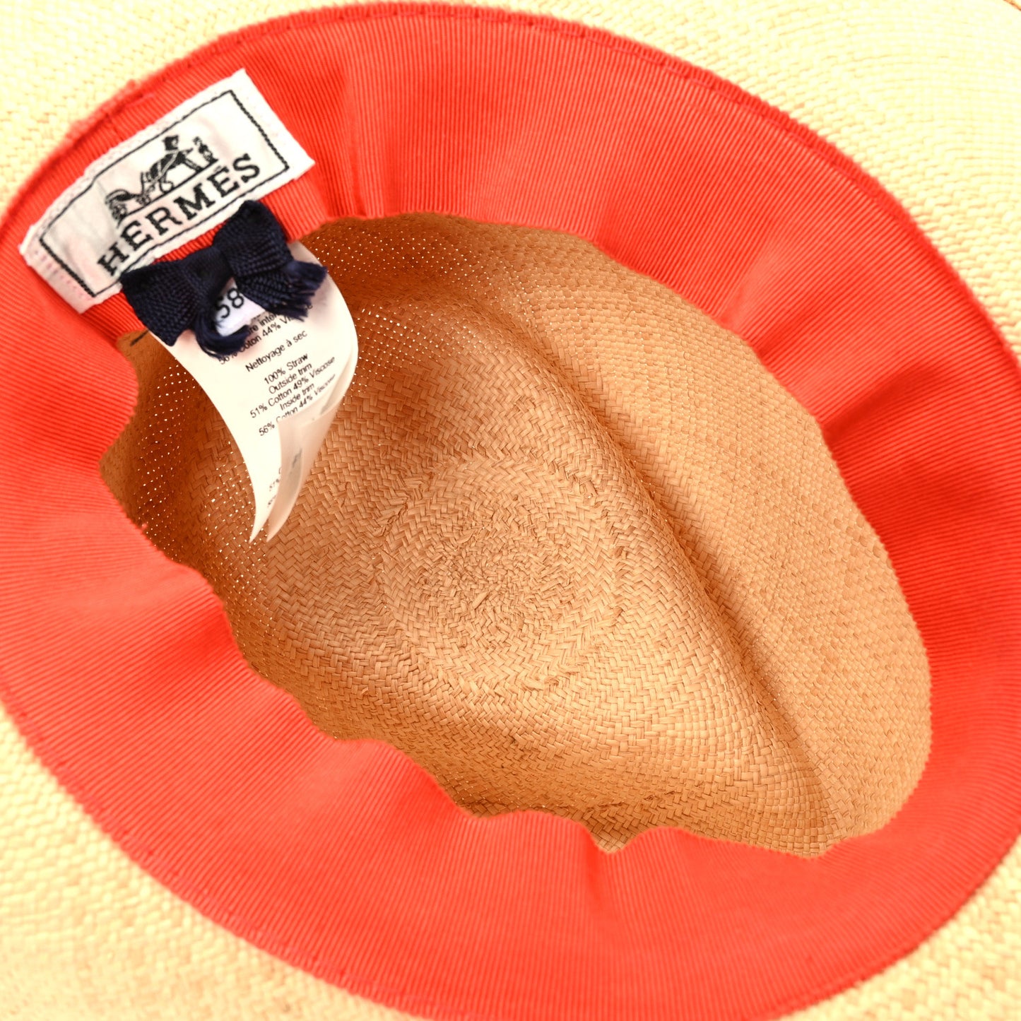 Straw Panama Hat 58 Natural