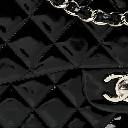 Chanel Patent Quilted Jumbo Double Flap Black 21 of 22