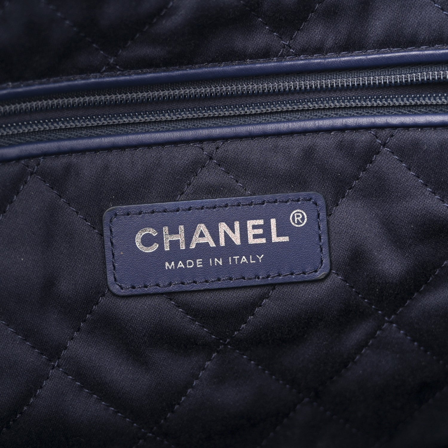 Chanel Shiny Calfskin Quilted Small Chanel 22 Navy 7 of 11